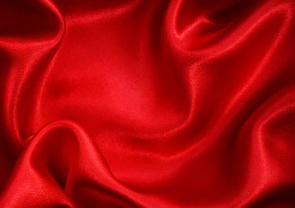 배경으로 부드러운 붉은 실크 — 스톡 사진