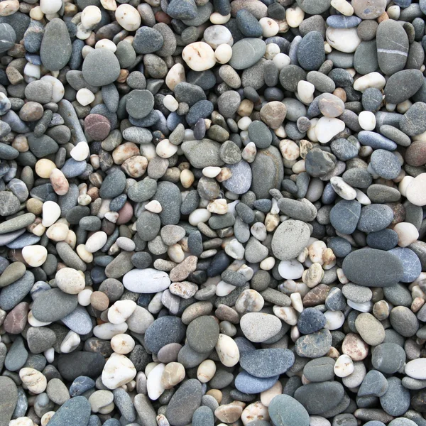 Guijarros grises en la playa como fondo — Foto de Stock