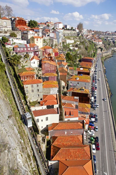 Portugal. Ciudad de Oporto. Antigua parte histórica de Oporto . — Foto de Stock