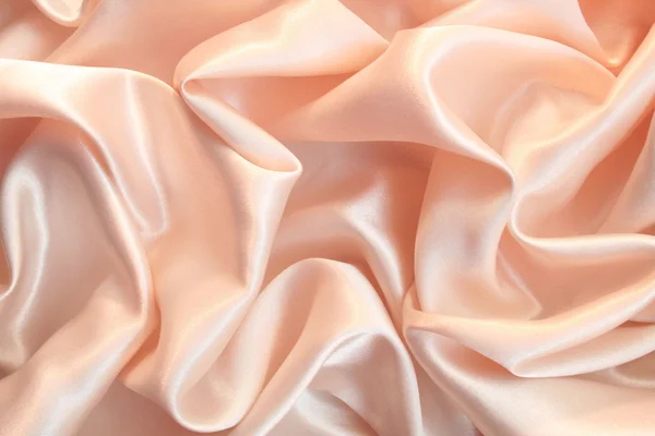 Smooth elegant pink silk as background — Zdjęcie stockowe