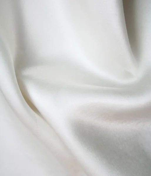 Soepele elegante witte zijde als achtergrond — Stok fotoğraf