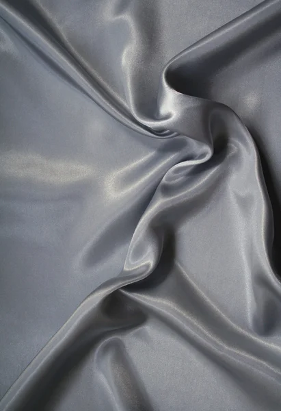 Seda gris elegante lisa como fondo — Foto de Stock