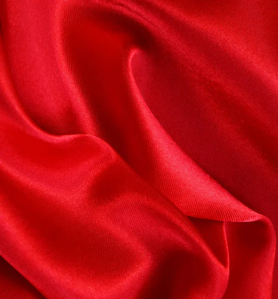 stock image Smooth Red Silk as background