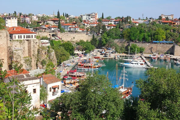 Turkey. Antalya town. View of harbor — Stock Photo, Image