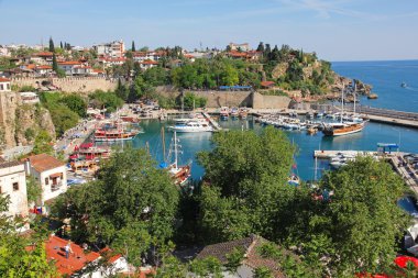 Turkey. Antalya town. Harbor clipart