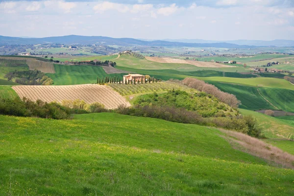 De Italia. Valle del Valle de Orcia. Paisaje Toscana — Foto de Stock