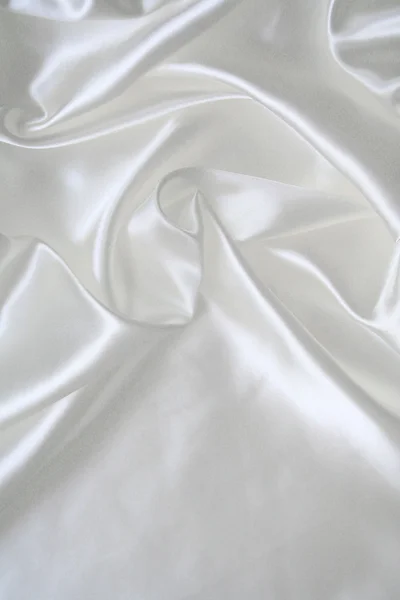 Seda branca elegante lisa como fundo do casamento — Fotografia de Stock
