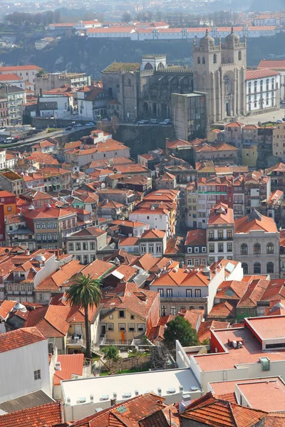 Portugalia. Porto. widok z lotu ptaka — Zdjęcie stockowe
