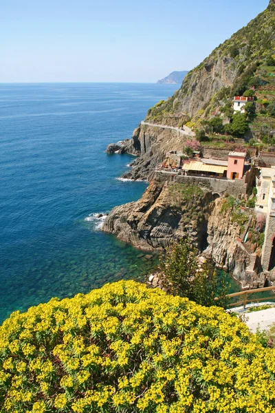 Itália. Cinque Terre. Vila de Riomaggiore — Fotografia de Stock