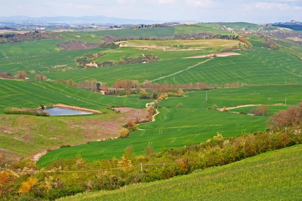 Италия. Вал Д 'Орча Вэлли. Тосканский пейзаж — стоковое фото