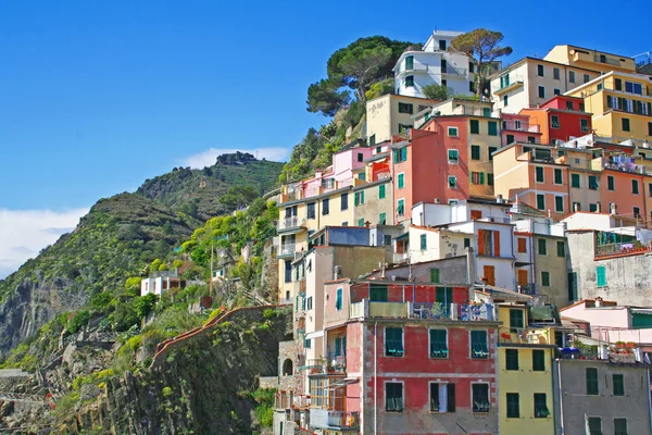 Italia. Cinque Terre. Riomaggiore paese — Foto Stock