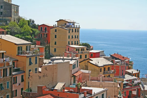 De Italia. Cinque Terre. Pueblo de Riomaggiore — Foto de Stock