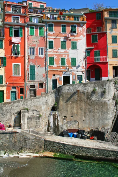 Italien. cinque terre. riomaggiore Dorf — Stockfoto