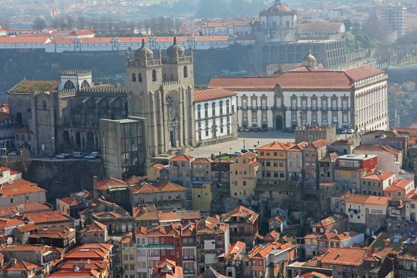 Португалия. Порту. Вид с воздуха на город — стоковое фото