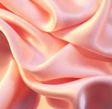 Smooth elegant pink silk as background clipart