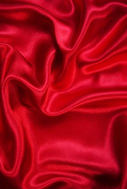 Smooth elegant red silk as background clipart