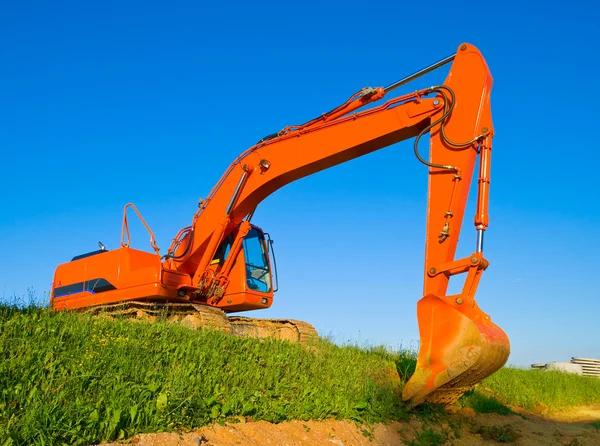 stock image Big orange excavator