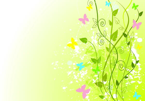 Весна в зеленом — стоковый вектор