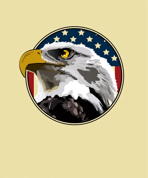 Aigle d'Amérique — Image vectorielle