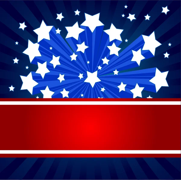 Fond starburst américain — Image vectorielle