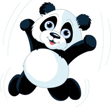 Happy Panda clipart