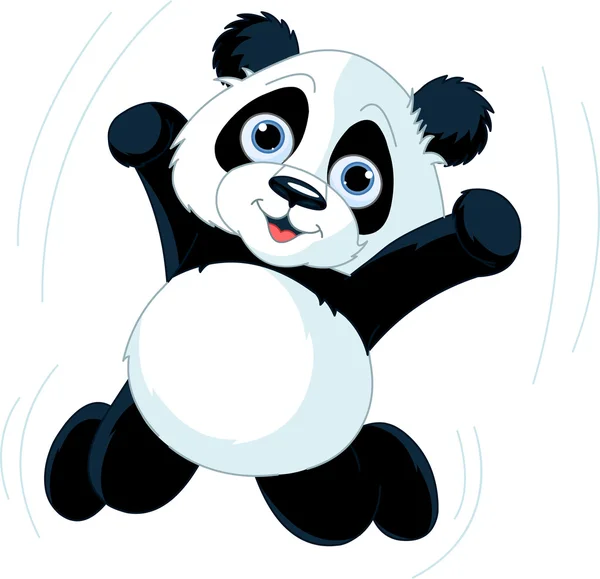 Gelukkig panda — Stockvector