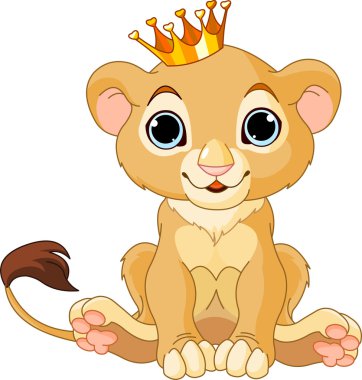 Lion king cub clipart