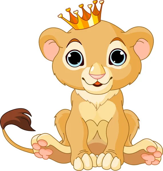 Lion king cub — Stock Vector