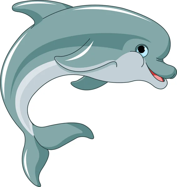 Jumping Dolphin — Stock Vector