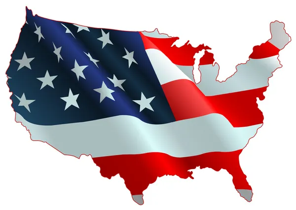 美国国旗图 — 图库矢量图片