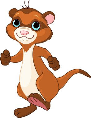 Little ferret clipart