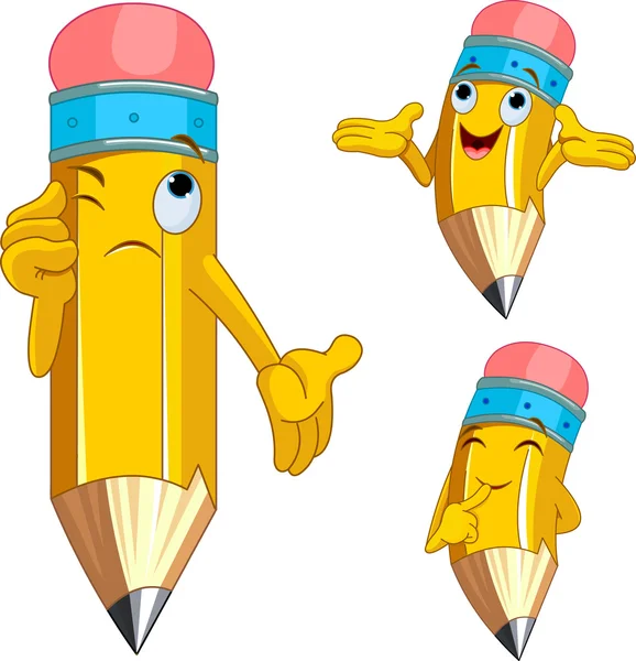 Pencil character Vector Art Stock Images | Depositphotos