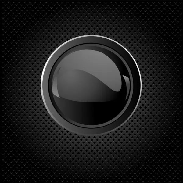 Schwarzer Hintergrund mit Knopf — Stockvektor