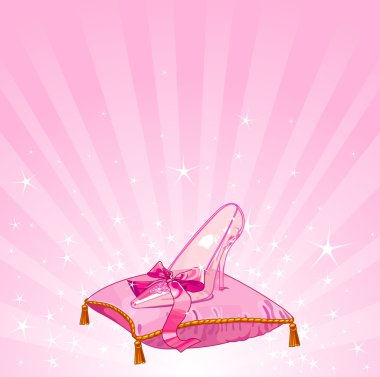 Crystal slipper background clipart