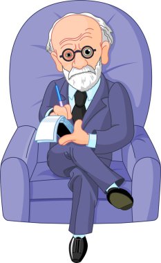 Dr. Freud psychotherapist clipart