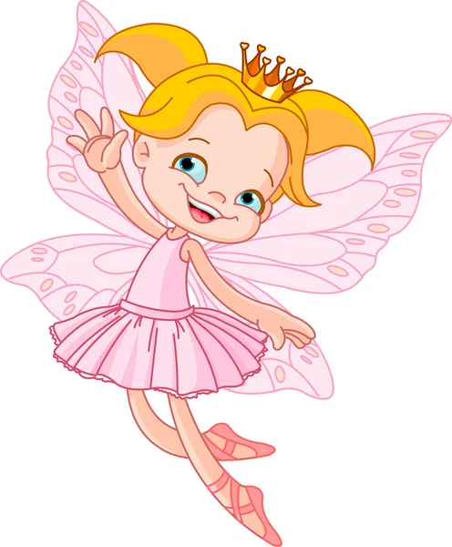 Little flying fairy — Stok Vektör