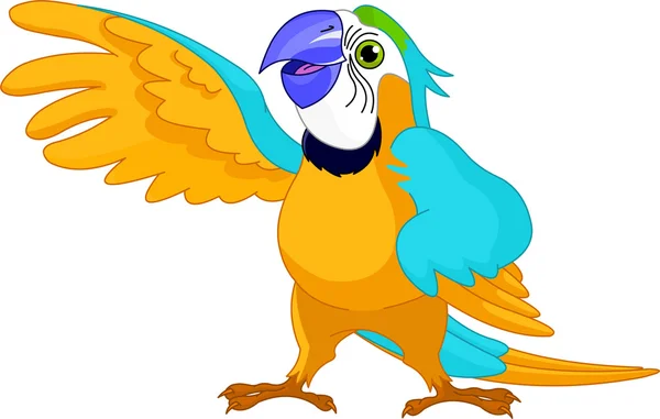 Papagaio falante — Vetor de Stock