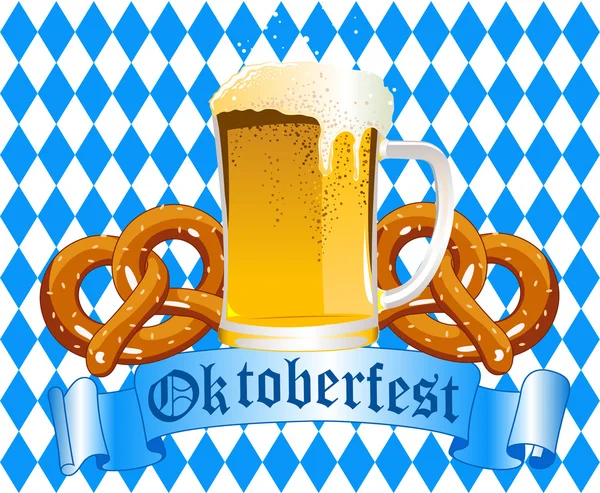 Oktoberfest kutlamaları arka plan — Stok Vektör