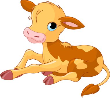 Little Baby Fawn clipart