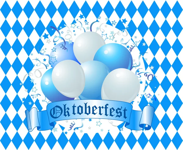 Oktoberfest kutlamaları balonlar — Stok Vektör