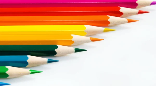 Діагональ, кольорові олівці . — стокове фото