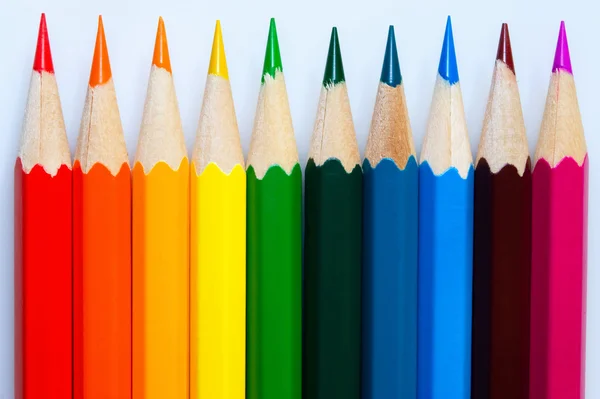 stock image Varicoloured pencils.