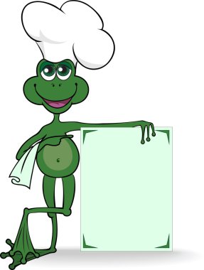 Frog cook clipart