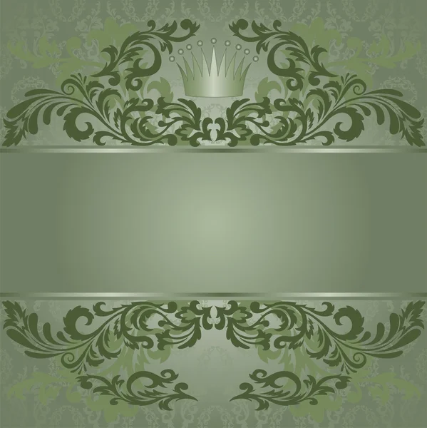 Grüner Vintage Hintergrund — Stockvektor