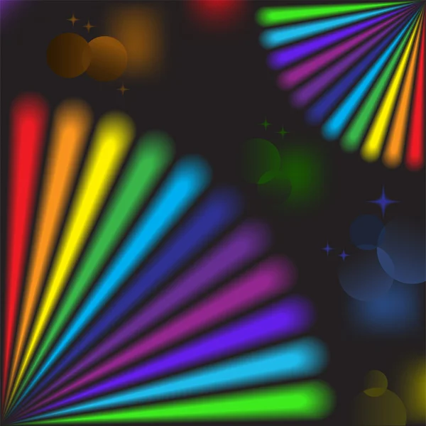 Rainbow element i svart — Stock vektor