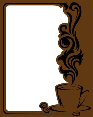 Coffee frame clipart