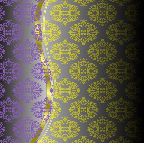 Patrón violeta amarillo — Archivo Imágenes Vectoriales
