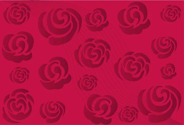 紫色玫瑰 1 — 图库矢量图片