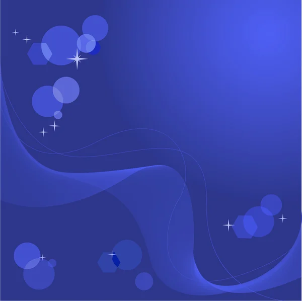 Glittering blue lights — Stock Vector