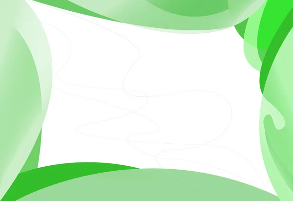 抽象的なグリーン フレーム — ストックベクタ